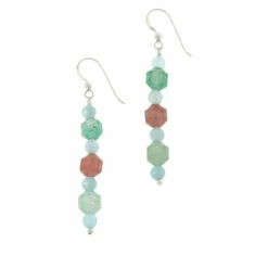 Best Sale ✨ Mine Finds By Jay King Jay King Sterling Silver Multigemstone Bead Drop Earrings 🎁