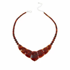 Flash Sale 🌟 Mine Finds By Jay King Jay King Sterling Silver Compressed Amber Necklace 😉