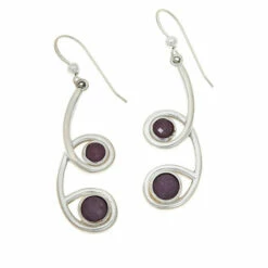 Buy 🛒 Mine Finds By Jay King Jay King Sterling Silver Pink Sapphire Drop Earrings 😍