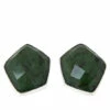 Best Sale ❤️ Mine Finds By Jay King Jay King Sterling Silver Dark Green Nephrite Jade Stud Earrings 🛒