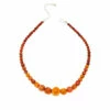 Best Pirce ⌛ Mine Finds By Jay King Jay King Sterling Silver Orange Coral Graduated Bead Necklace 🤩