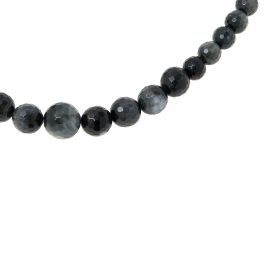 Best deal 🥰 Mine Finds By Jay King Jay King Sterling Silver Eagle's Eye Quartzite Graduated Bead Necklace ❤️ 1 Best deal 🥰 Mine Finds By Jay King Jay King Sterling Silver Eagle's Eye Quartzite Graduated Bead Necklace ❤️