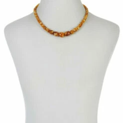 Best Sale 🥰 Mine Finds By Jay King Jay King Sterling Silver Butterscotch Amber Graduated Bead Necklace 😍 -Deals Mine Store unnamed file 2041