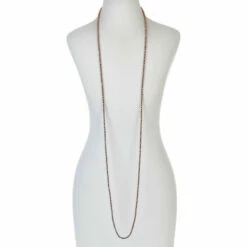 Promo ❤️ Mine Finds By Jay King Jay King 60" Black Spinel And Rhodochrosite Beaded Necklace ⌛ -Deals Mine Store unnamed file 2061