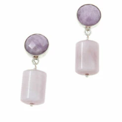 Outlet 🎉 Mine Finds By Jay King Jay King Sterling Silver Purple Kunzite Bead Drop Earrings 🛒