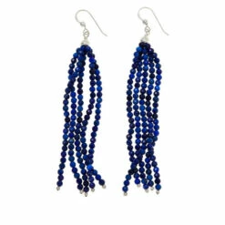 Coupon 🛒 Mine Finds By Jay King Jay King Sterling Silver Bead 5-Strand Tassel Earrings 🎉
