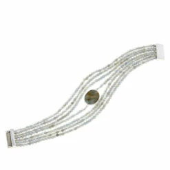 Brand new 👏 Mine Finds By Jay King Jay King Gemstone Sterling Silver 7-Strand Layered Magnetic Bracelet Lapis 🔔 -Deals Mine Store unnamed file 227