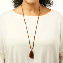 Best Sale ✨ Mine Finds By Jay King Jay King Desert Sunset Jasper Pendant With 36" Bead Necklace ⌛ -Deals Mine Store unnamed file 25