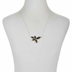 Hot Sale 🔥 Mine Finds By Jay King Jay King Sterling Silver Ammolite Abstract Petal Necklace 😉 -Deals Mine Store unnamed file 294