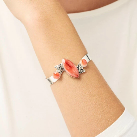 Wholesale ๐งจ Mine Finds By Jay King Jay King Gallery Collection Red Spiny Oyster Shell Cuff Bracelet ๐ 2 Wholesale ๐งจ Mine Finds By Jay King Jay King Gallery Collection Red Spiny Oyster Shell Cuff Bracelet ๐ - Image 2