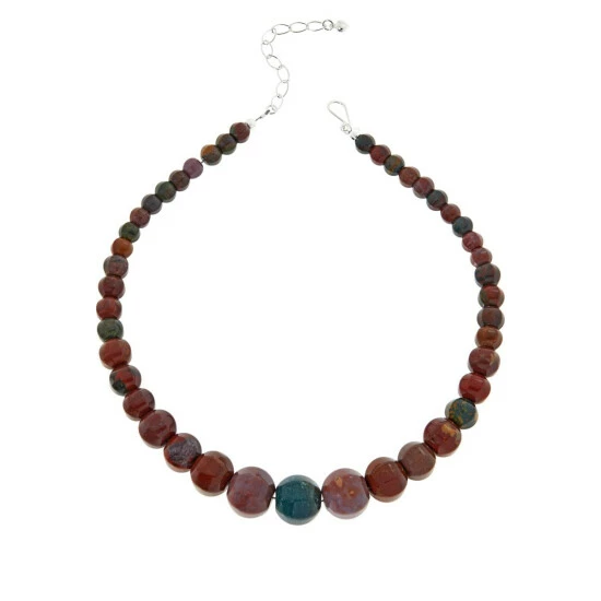 Discount ๐ Mine Finds By Jay King Jay King Red And Green Jasper Graduated Bead Necklace ๐ 1 Discount ๐ Mine Finds By Jay King Jay King Red And Green Jasper Graduated Bead Necklace ๐