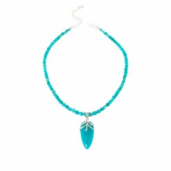 Promo ✔️ Mine Finds By Jay King Jay King Sterling Silver Amazonite Pendant With Bead Necklace 🤩