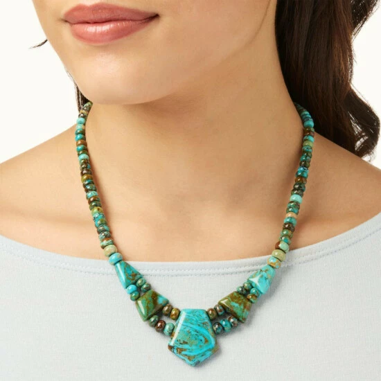 Discount ๐ Mine Finds By Jay King Jay King Sterling Silver Ceremonial Turquoise Necklace โค๏ธ 2 Discount ๐ Mine Finds By Jay King Jay King Sterling Silver Ceremonial Turquoise Necklace โค๏ธ - Image 2
