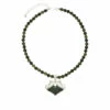 Best deal ❤️ Mine Finds By Jay King Jay King Sterling Silver Nephrite Jade Pendant With Bead Necklace 💯