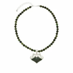 Best deal โค๏ธ Mine Finds By Jay King Jay King Sterling Silver Nephrite Jade Pendant With Bead Necklace ๐ฏ