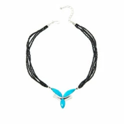 Wholesale 🧨 Mine Finds By Jay King Jay King Gallery Collection Turquoise And Black Spinel Necklace 👏