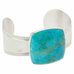 Discount 🎁 Mine Finds By Jay King Jay King Sterling Silver Southern Arizona Turquoise Cuff Bracelet 😉