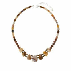 Hot Sale ๐ฅฐ Mine Finds By Jay King Jay King Sterling Silver Opal In Chalcedony And Jasper Necklace ๐