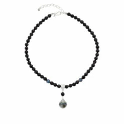 Best deal โ Mine Finds By Jay King Jay King Tahitian Pearl & Black Chalcedony Pendant With Bead Necklace ๐