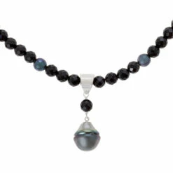 Best deal ⌛ Mine Finds By Jay King Jay King Tahitian Pearl & Black Chalcedony Pendant With Bead Necklace 🎉 -Deals Mine Store unnamed file 459
