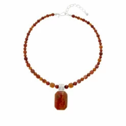 Best Sale 🔔 Mine Finds By Jay King Jay King Multicolor Dreamy Chalcedony Pendant With Bead Necklace 🧨