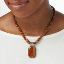 Best Sale 🔔 Mine Finds By Jay King Jay King Multicolor Dreamy Chalcedony Pendant With Bead Necklace 🧨 -Deals Mine Store unnamed file 466