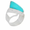 Brand new 🛒 Mine Finds By Jay King Jay King Sterling Silver Turquoise Freeform Ring ❤️