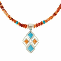 Outlet ⭐ Mine Finds By Jay King Jay King Spiny Oyster Shell And Turquoise Pendant With Necklace 🌟 -Deals Mine Store unnamed file 479