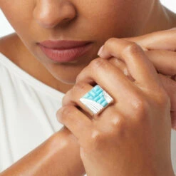 New 🔔 Mine Finds By Jay King Jay King Gallery Collection Sterling Silver Campitos Turquoise Ring ✔️ -Deals Mine Store unnamed file 481