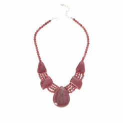 Cheapest ๐ฅฐ Mine Finds By Jay King Jay King Sterling Silver Baroque Rose Rhodonite Necklace โค๏ธ