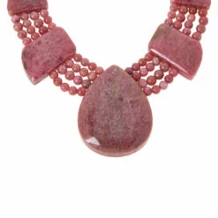 Cheapest 🥰 Mine Finds By Jay King Jay King Sterling Silver Baroque Rose Rhodonite Necklace ❤️ -Deals Mine Store unnamed file 503