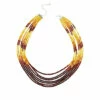 Promo 😍 Mine Finds By Jay King Jay King Sterling Silver Multicolor Amber Bead 7-Strand Necklace ⌛