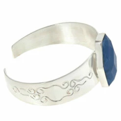 Brand new 🎉 Mine Finds By Jay King Jay King Sterling Silver Blue Opal Cuff Bracelet 🧨 -Deals Mine Store unnamed file 522