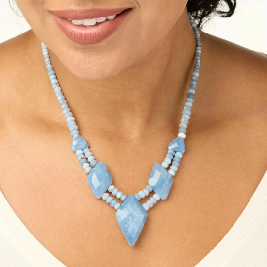 Hot Sale ๐ Mine Finds By Jay King Jay King Sterling Silver Blue Opal Necklace ๐งจ 2 Hot Sale ๐ Mine Finds By Jay King Jay King Sterling Silver Blue Opal Necklace ๐งจ - Image 2