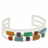 Hot Sale 😉 Mine Finds By Jay King Jay King Gallery Collection Multi-Color Multigemstone Cuff Bracelet ❤️
