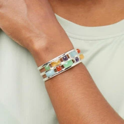 Hot Sale 😉 Mine Finds By Jay King Jay King Gallery Collection Multi-Color Multigemstone Cuff Bracelet ❤️ -Deals Mine Store unnamed file 544