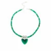 Best reviews of 😉 Mine Finds By Jay King Jay King Sterling Silver Chrysoprase Heart Pendant With Necklace 🛒