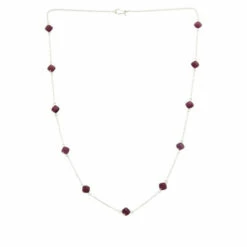 Wholesale 👏 Mine Finds By Jay King Jay King Sterling Silver Ruby Station 30" Chain Necklace 🔥 -Deals Mine Store unnamed file 550