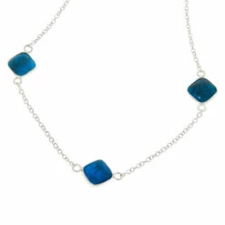 Wholesale 😀 Mine Finds By Jay King Jay King Indigo Blue Apatite Station 30" Chain Necklace 🔥