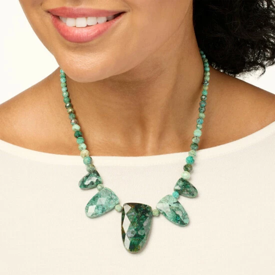 Discount ๐ Mine Finds By Jay King Jay King Sterling Silver Parrot Wing Stone Drop Station Necklace โค๏ธ 2 Discount ๐ Mine Finds By Jay King Jay King Sterling Silver Parrot Wing Stone Drop Station Necklace โค๏ธ - Image 2