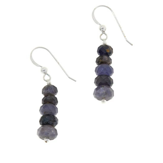 Top 10 🌟 Mine Finds By Jay King Jay King Iolite Faceted Rondelle Bead Drop Earrings 🥰 1 Top 10 🌟 Mine Finds By Jay King Jay King Iolite Faceted Rondelle Bead Drop Earrings 🥰