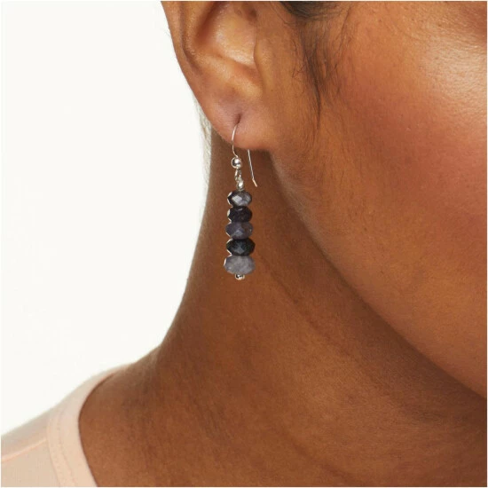 Top 10 🌟 Mine Finds By Jay King Jay King Iolite Faceted Rondelle Bead Drop Earrings 🥰 2 Top 10 🌟 Mine Finds By Jay King Jay King Iolite Faceted Rondelle Bead Drop Earrings 🥰 - Image 2