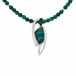 Discount 🤩 Mine Finds By Jay King Jay King Gallery Collection Sterling Silver Malachite Pendant-Necklace ✨ -Deals Mine Store unnamed file 595
