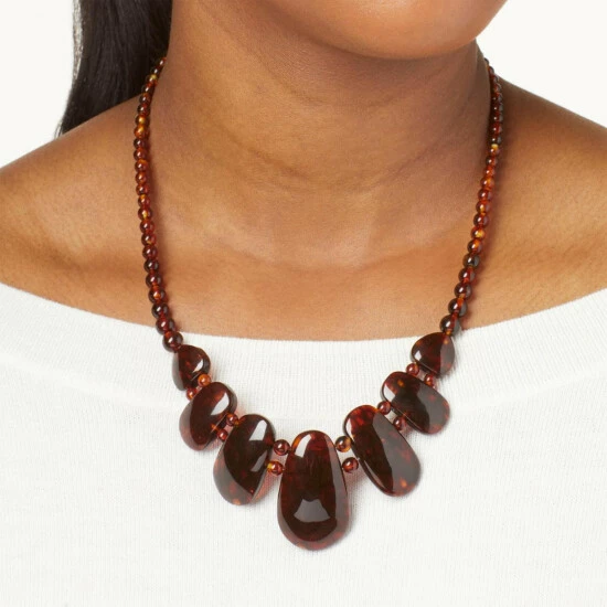 Brand new ๐ Mine Finds By Jay King Jay King Sterling Silver Brown Amber Necklace ๐ 2 Brand new ๐ Mine Finds By Jay King Jay King Sterling Silver Brown Amber Necklace ๐ - Image 2