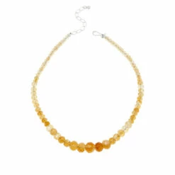 Hot Sale ๐ฅฐ Mine Finds By Jay King Jay King Sterling Silver Citrine Graduated Bead Necklace โ๏ธ