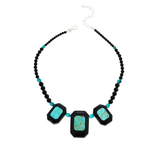 Brand new ๐ฅฐ Mine Finds By Jay King Jay King Black Nephrite Jade, Turquoise And Gem Necklace ๐ 1 Brand new ๐ฅฐ Mine Finds By Jay King Jay King Black Nephrite Jade, Turquoise And Gem Necklace ๐
