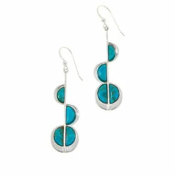 Budget 💯 Mine Finds By Jay King Jay King Sterling Silver Turquoise Composite Drop Earrings 🤩