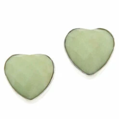Best deal โญ Mine Finds By Jay King Jay King Sterling Silver Meadow Stone Heart Stud Earrings ๐ฏ
