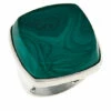 Deals 👏 Mine Finds By Jay King Jay King Sterling Silver Green Malachite Cushion-Cut Ring ✔️
