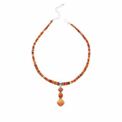 Outlet ✨ Mine Finds By Jay King Jay King Sterling Silver Spiny Oyster Shell Pendant With Bead Necklace 😉